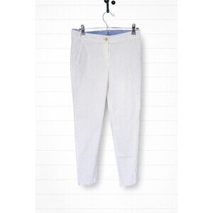 Talbots Weekend White Ankle Chino Pants Cotton Stretch Size 8 (Approx)